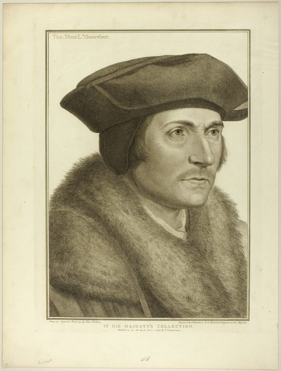 Sir Thomas More, Lord kancellár alkotó: Francesco Bartolozzi