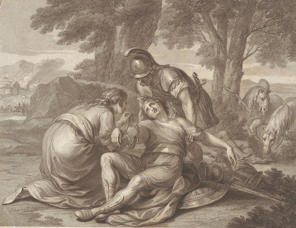 Tancred és Erminia alkotó: Francesco Bartolozzi