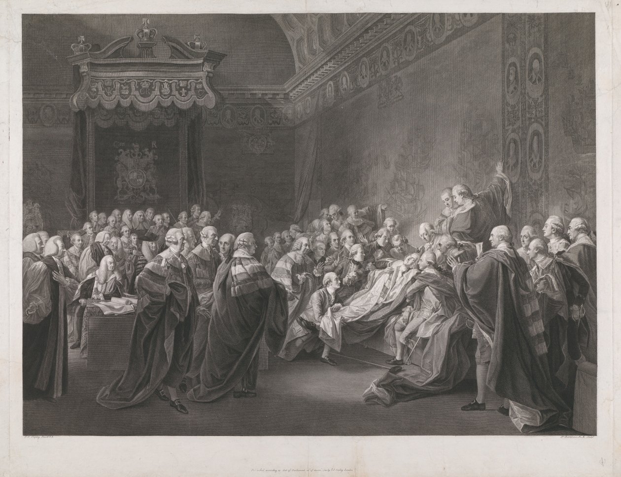 Chatham halála alkotó: Francesco Bartolozzi