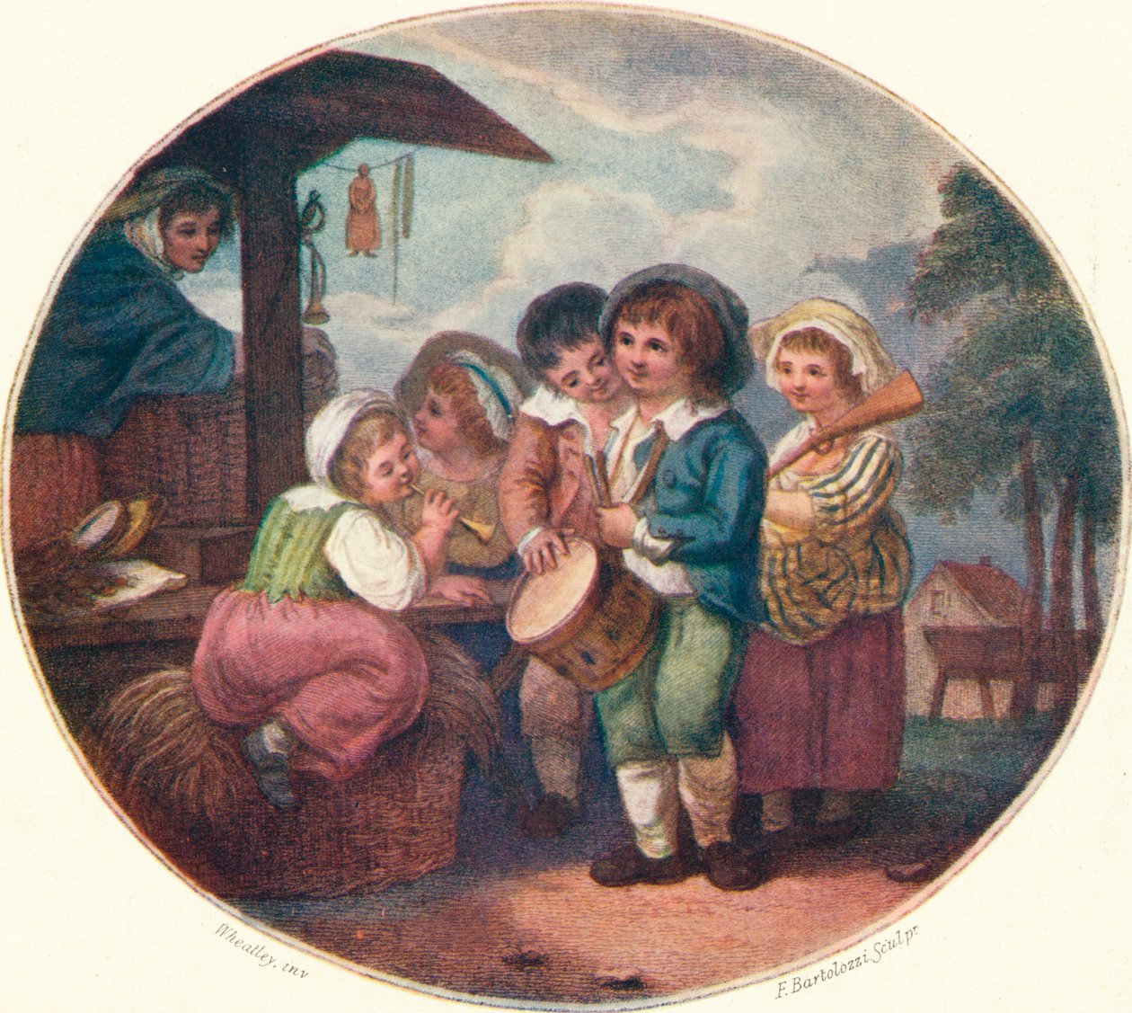 A vásár, 1870, 1903 alkotó: Francesco Bartolozzi