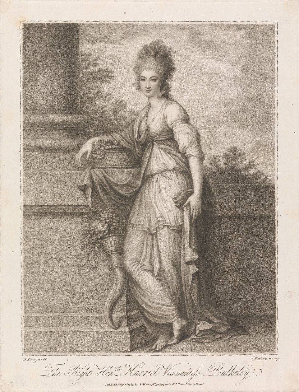 Harriet Bulkeley vikomtnő, méltóságos asszony alkotó: Francesco Bartolozzi
