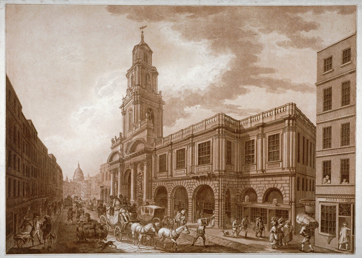 A Royal Exchange, London City, 1788. alkotó: Francesco Bartolozzi