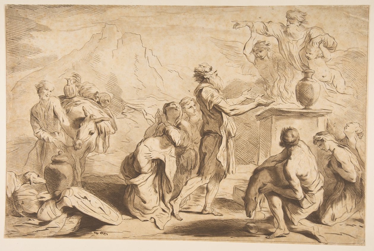 Noé áldozata, 1765. alkotó: Francesco Bartolozzi