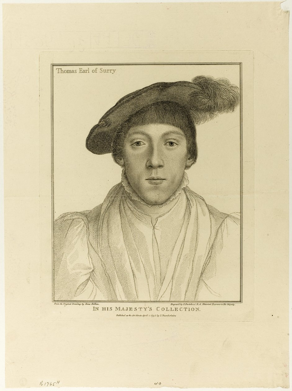 Thomas Earl of Surrey alkotó: Francesco Bartolozzi