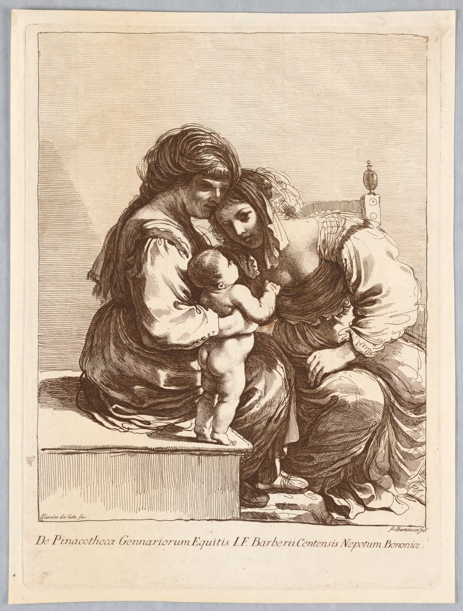 Két nő és egy gyerek alkotó: Francesco Bartolozzi