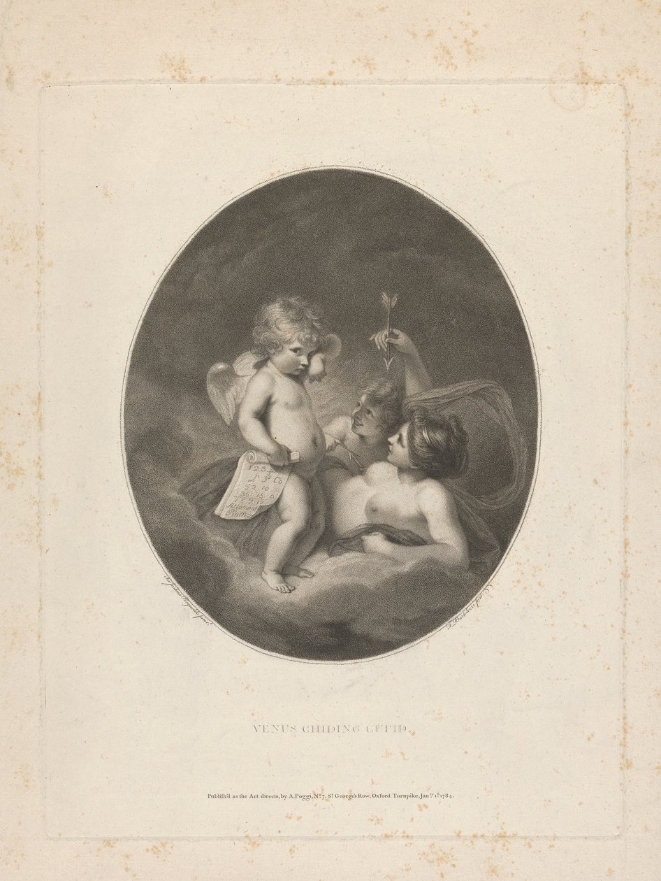 Venus Childing Cupido alkotó: Francesco Bartolozzi