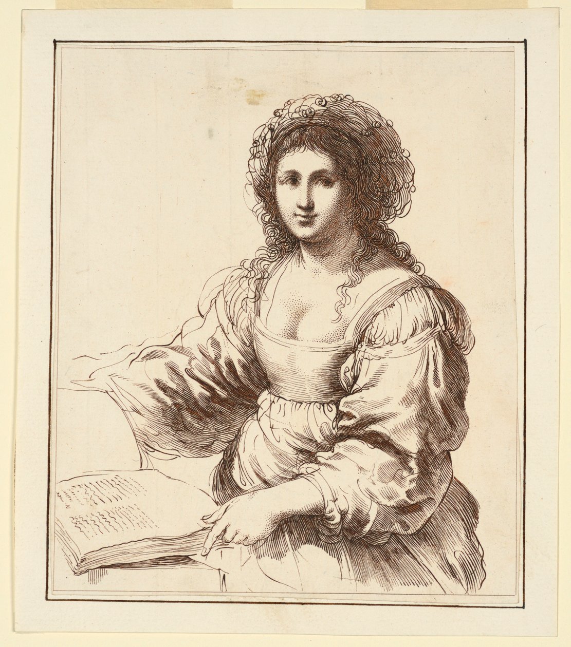 Nő egy könyvvel alkotó: Francesco Bartolozzi