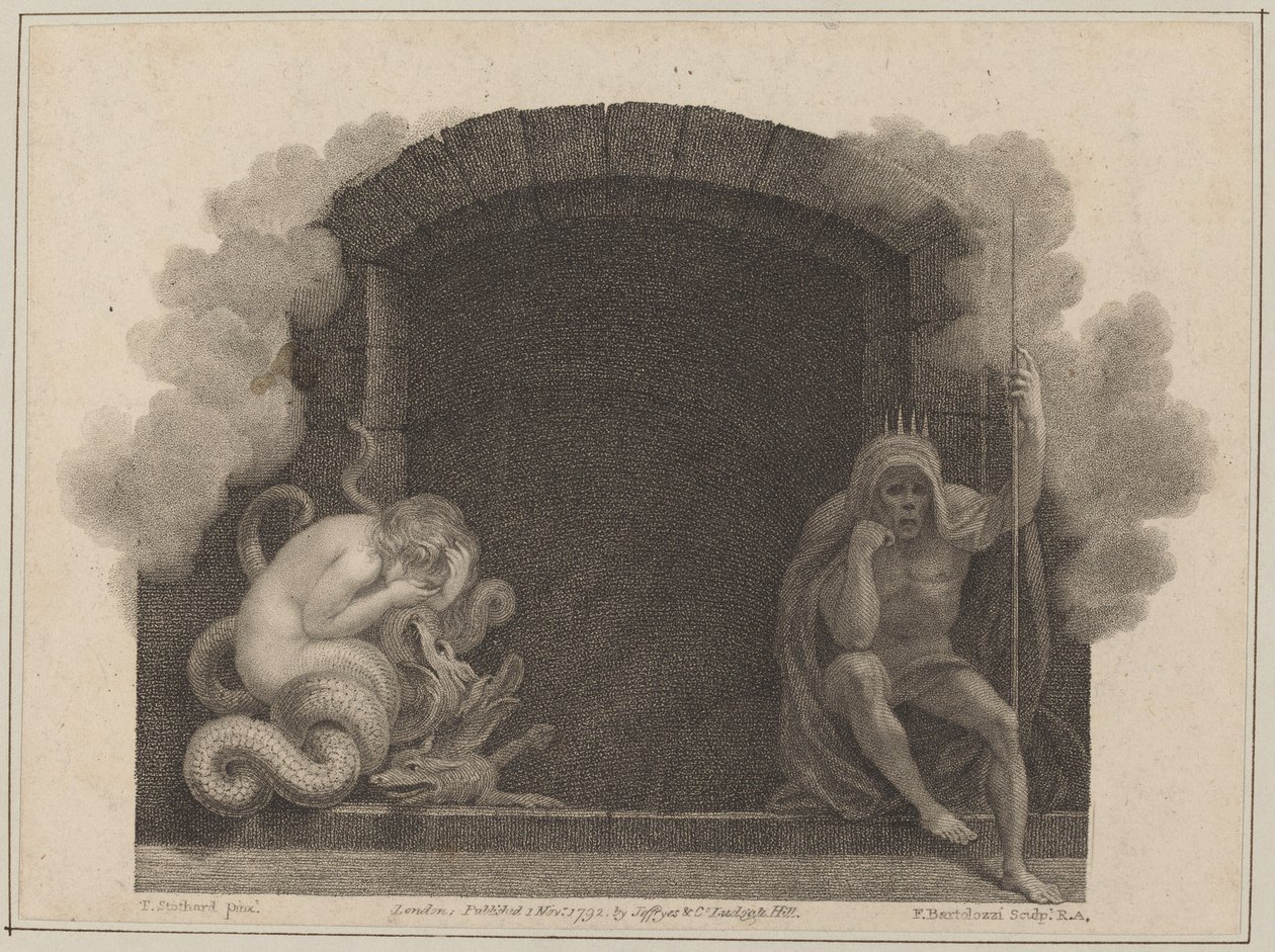 A Halál sírja alkotó: Francesco Bartolozzi after Thomas Stothard