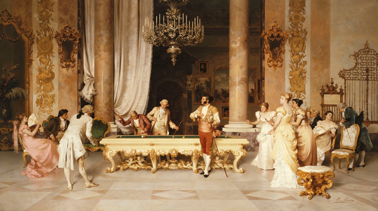 Biliárd játék alkotó: Francesco Beda