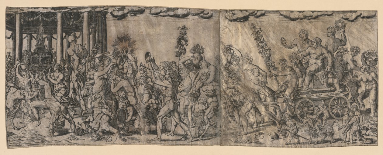 Bakkán jelenet alkotó: Francesco Bertelli
