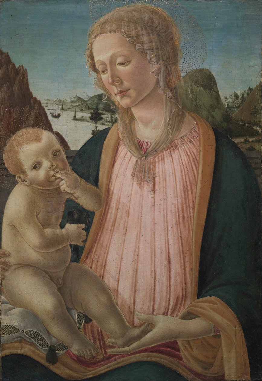 Madonna és gyermeke, c. 1475-1480. alkotó: Francesco Botticini