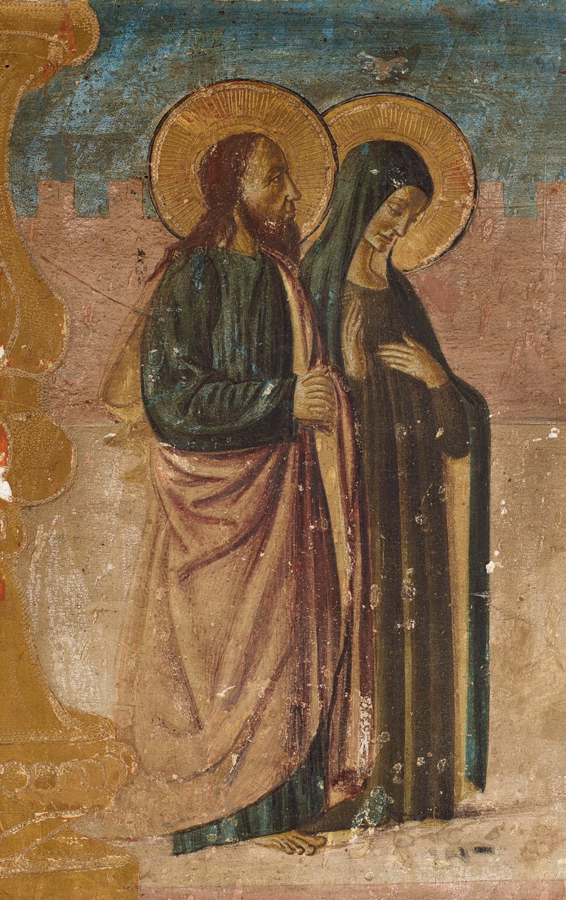 Szent Anna és Joachim. alkotó: Francesco Botticini