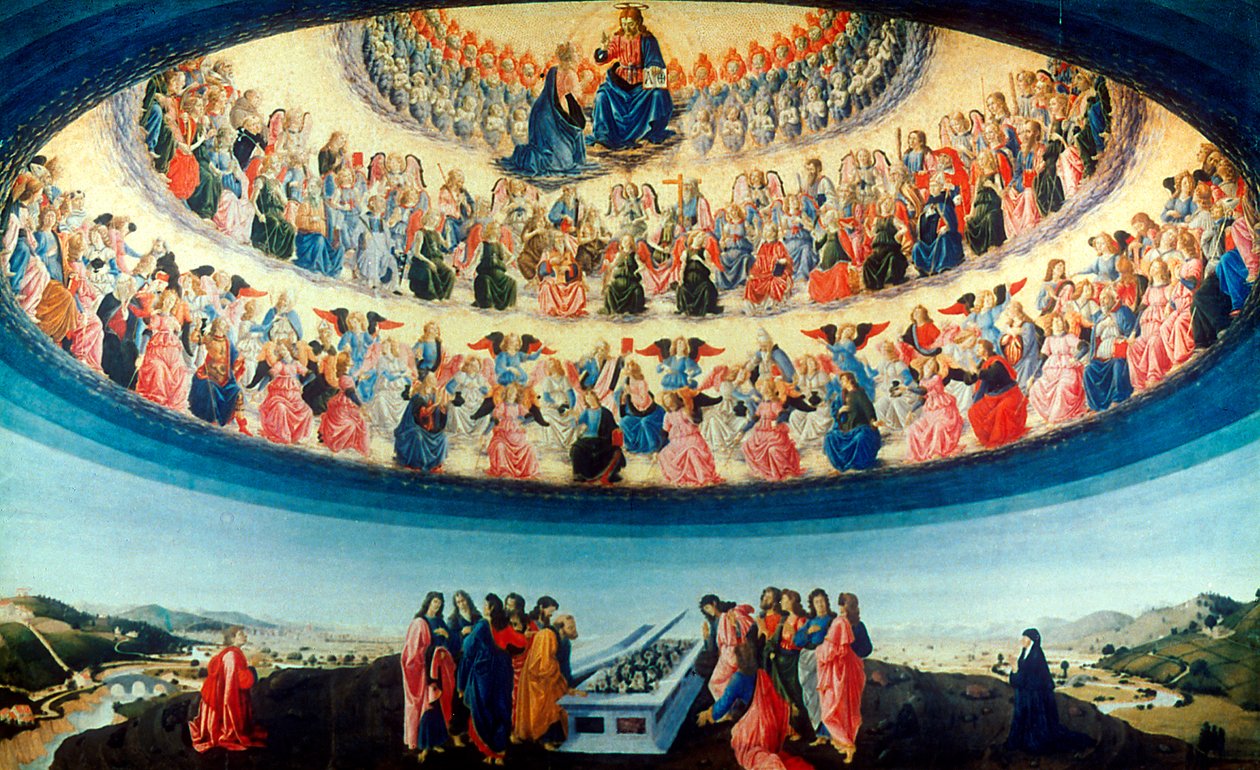 A Szűz Mennybemenetele, c1475-1476 alkotó: Francesco Botticini