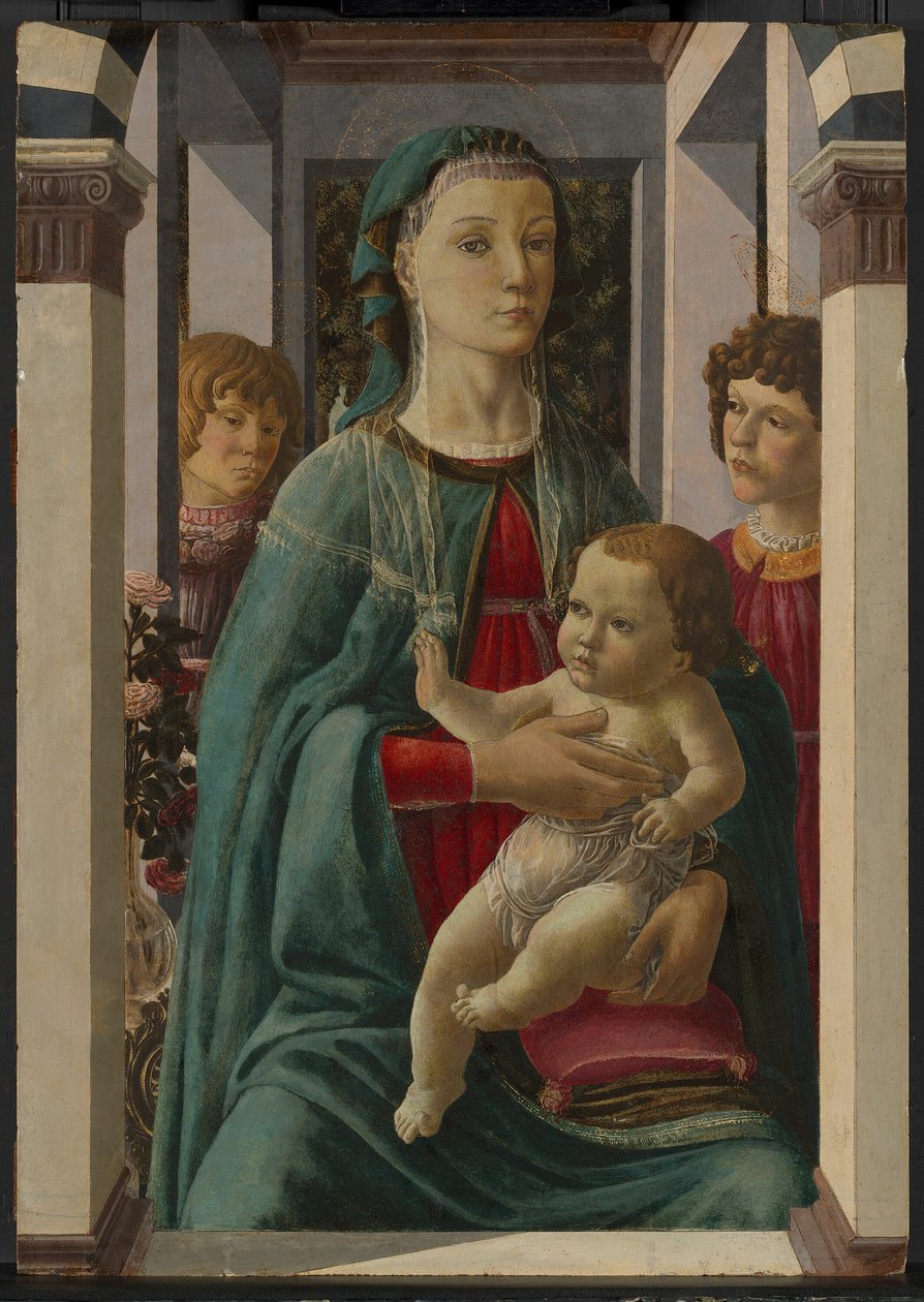 Szűz és gyermek két angyallal, 146575. alkotó: Francesco Botticini