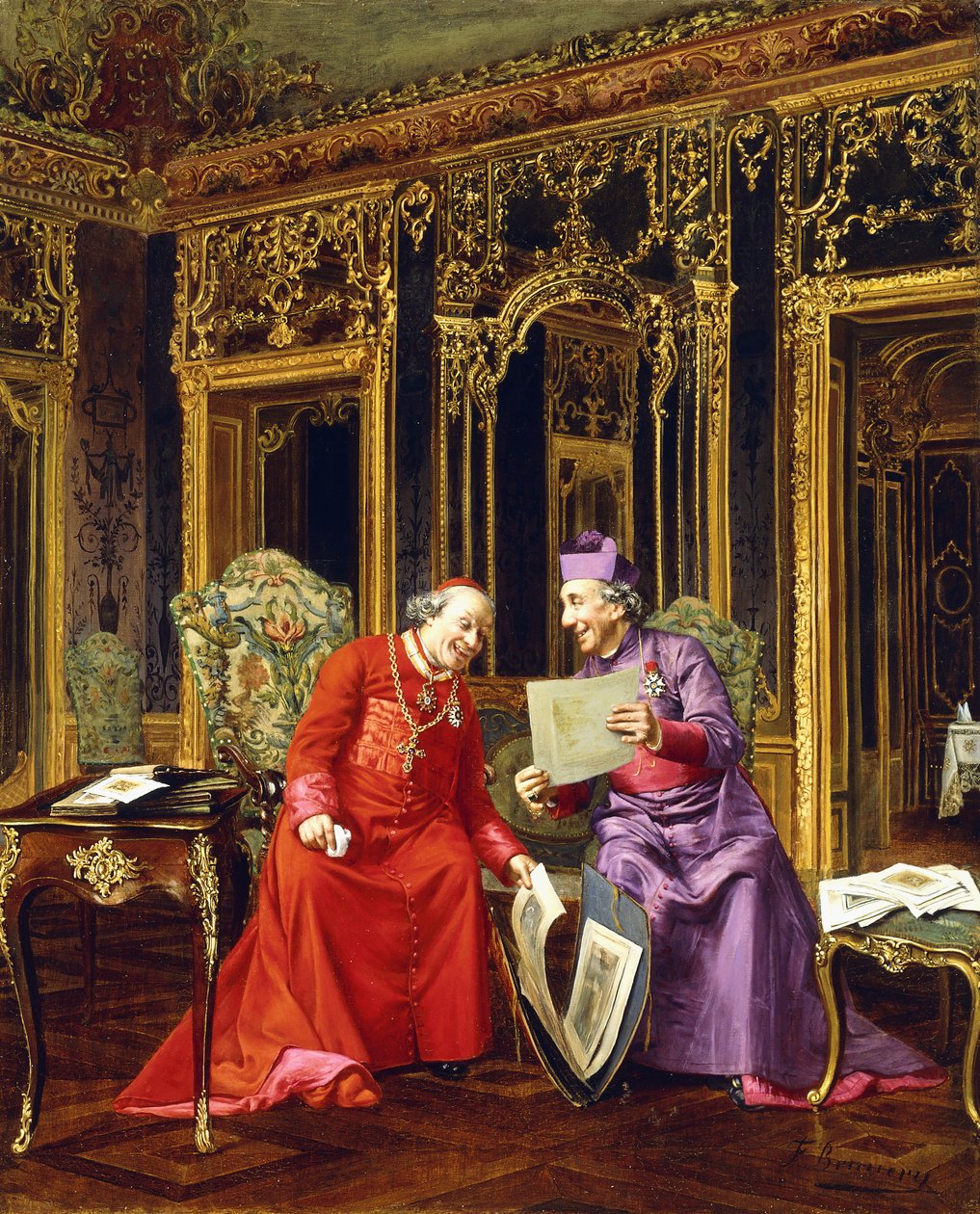 A nyomatgyűjtők, alkotó: Francesco Brunery