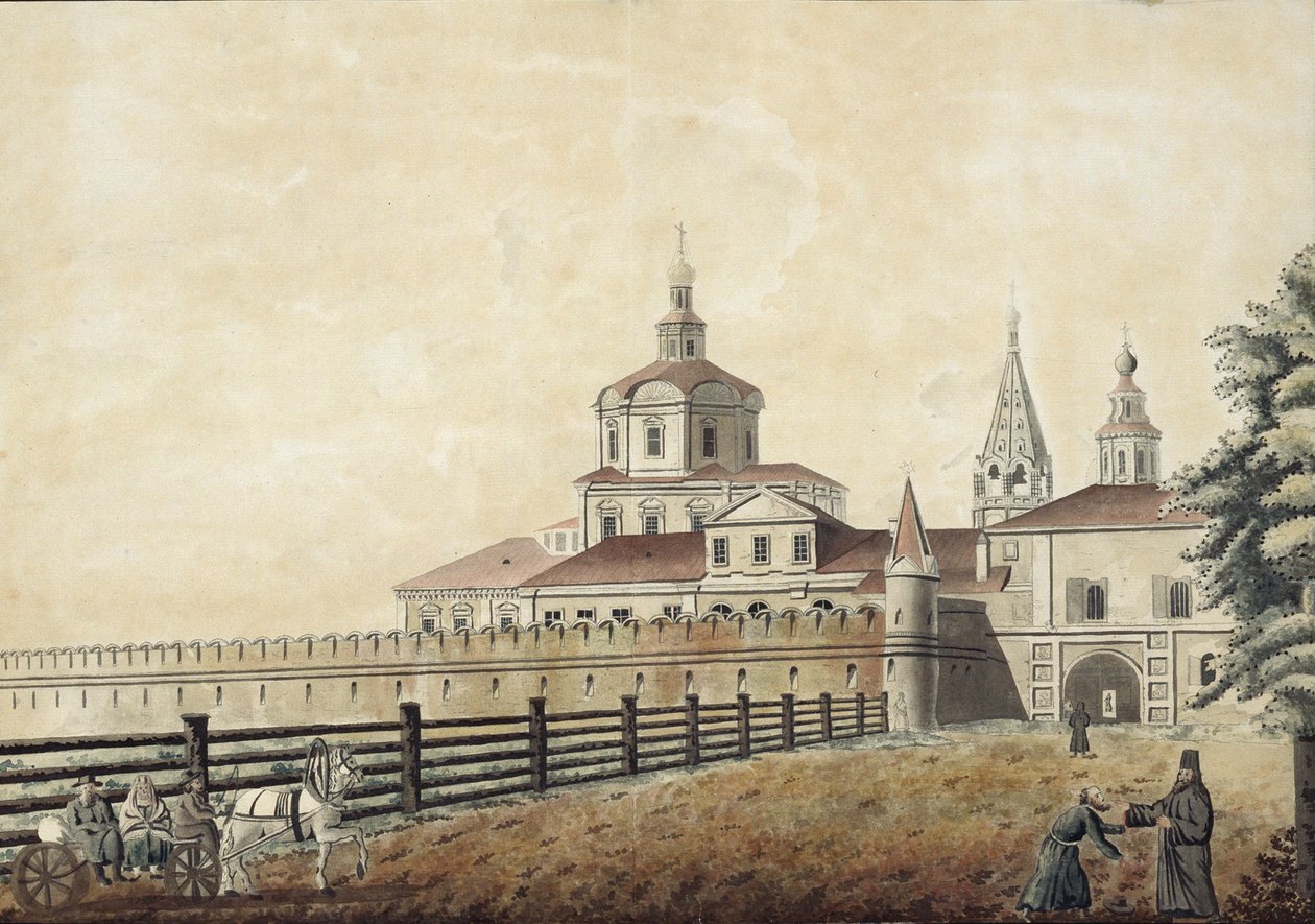 A moszkvai Szent Andronik kolostor, 1780-as évek alkotó: Francesco Camporesi