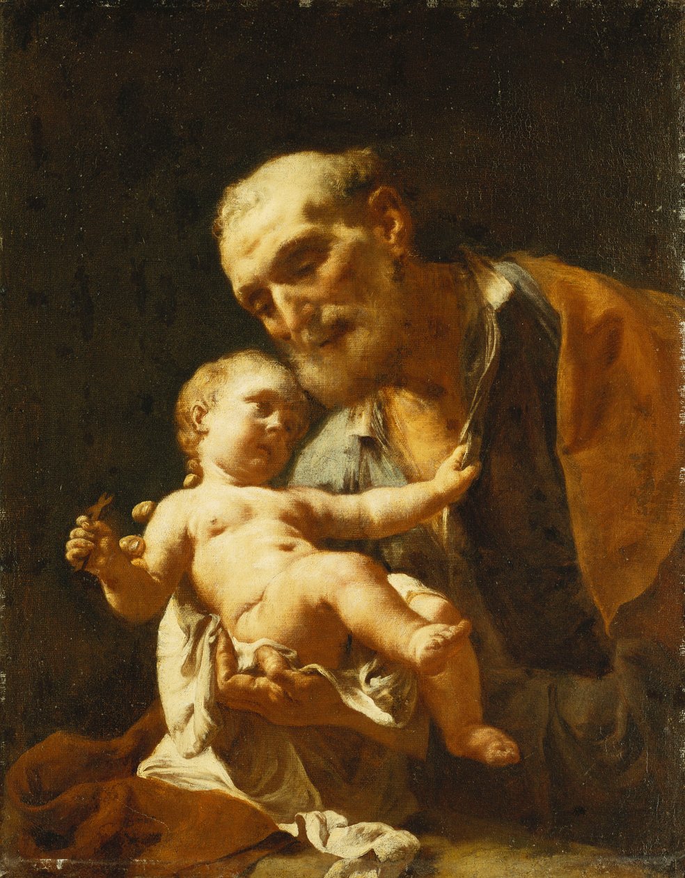 Szent József és a kisgyermek Krisztus alkotó: Francesco Capella