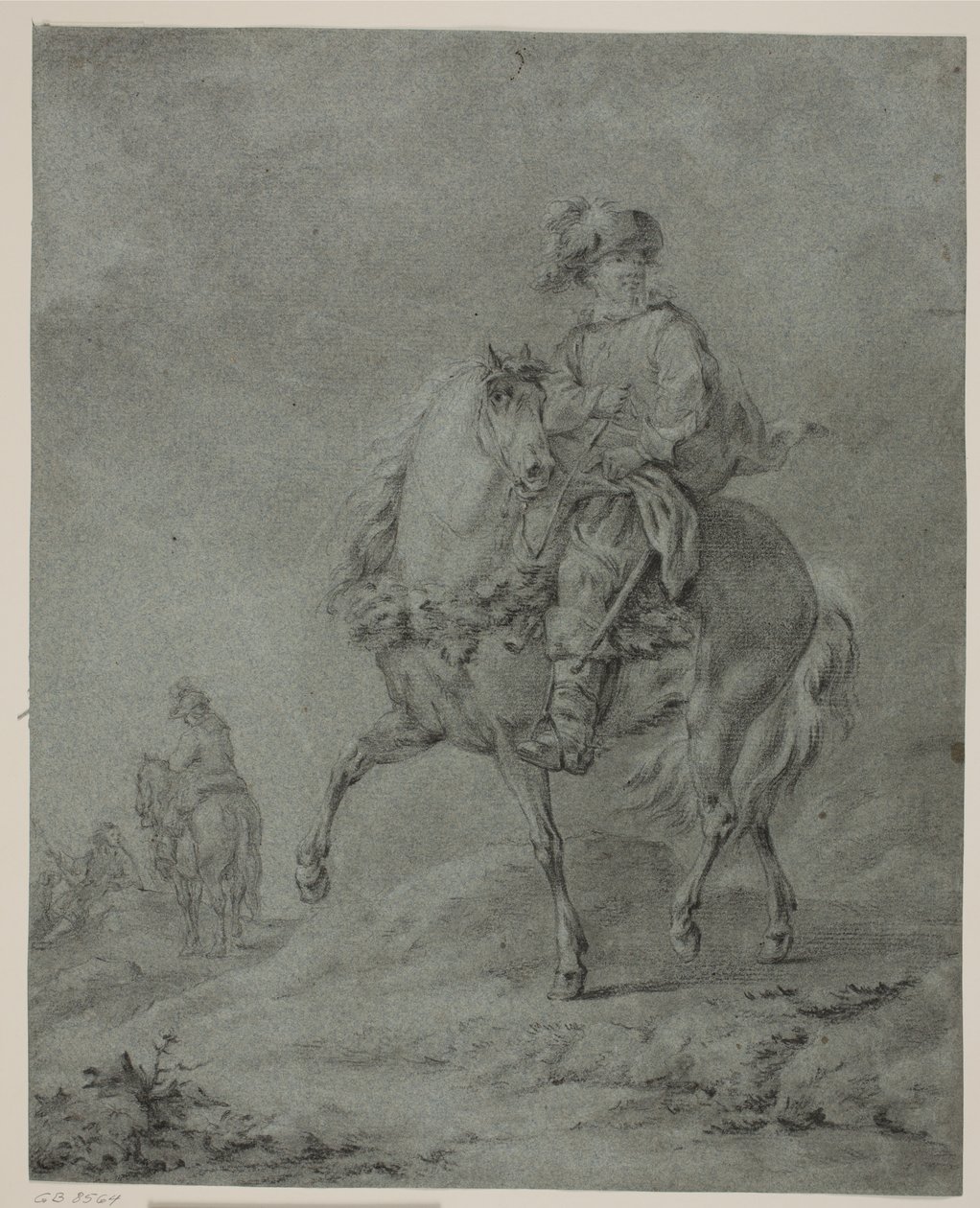 Lovasok egy tájban alkotó: Francesco Casanova