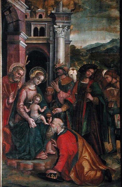 A mágusok imádása, 1517 (lásd: 211851) alkotó: Francesco Casella
