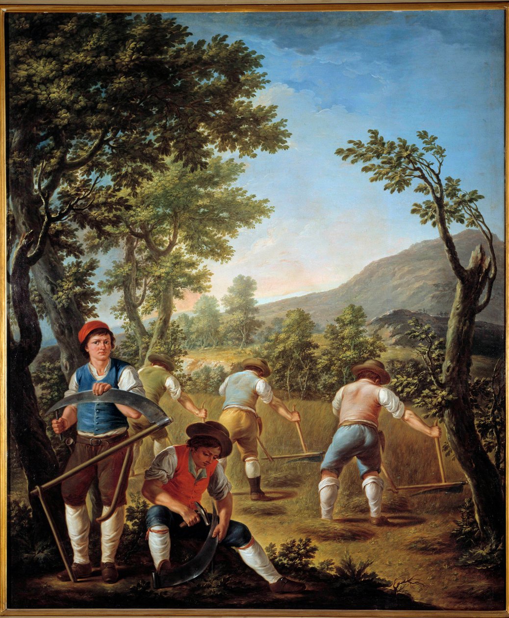 Francesco Celebrano (1729-1814) szüret vagy nyári festménye, 1789 Casete, Királyi Palota alkotó: Francesco Celebrano