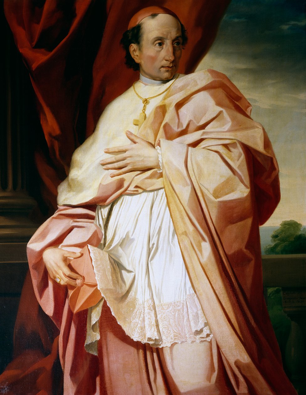Cesare Nembrini Pironi Gonzaga portréja (Ancona alkotó: Francesco Coghetti