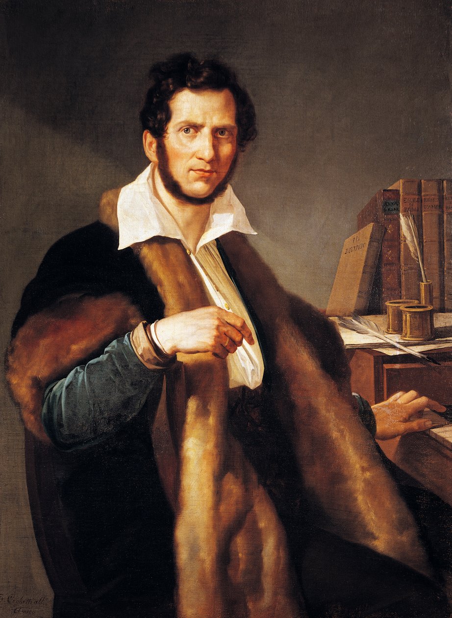 Gaetano Donizetti portréja (Bergamo alkotó: Francesco Coghetti