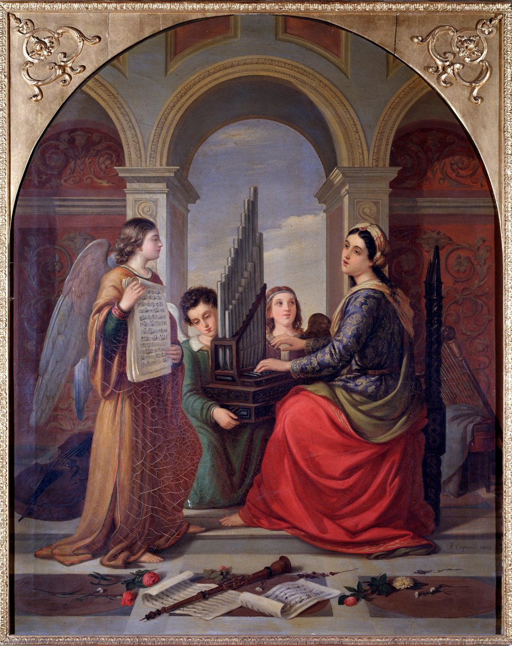 Szent Cecília (festmény alkotó: Francesco Cogorno