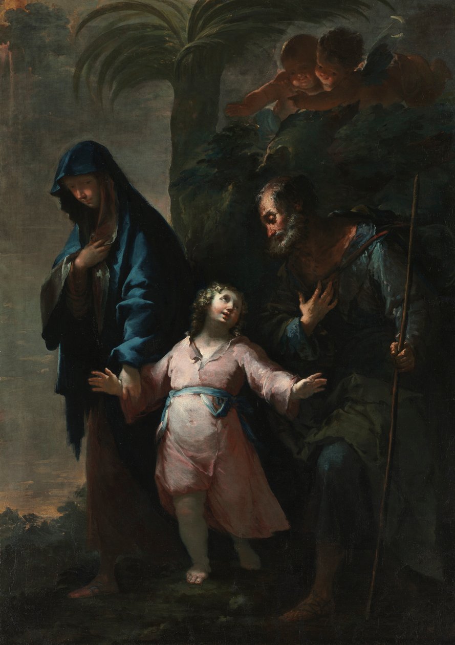 Visszatérés Názáretbe, 1735. alkotó: Francesco Conti