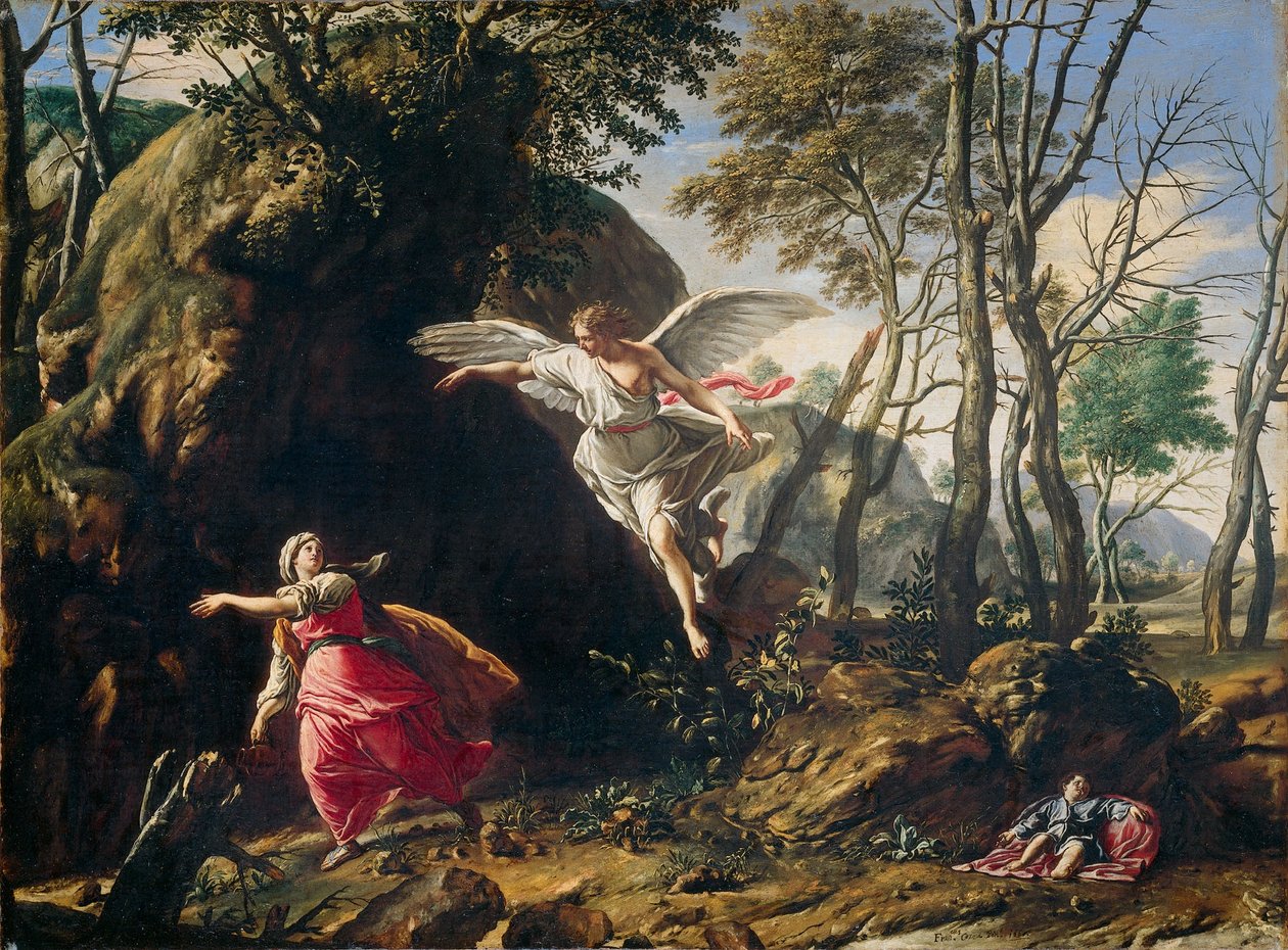 Holland: Hágár és Izmael a sivatagban Hágár és Izmael a sivatagban alkotó: Francesco Cozza