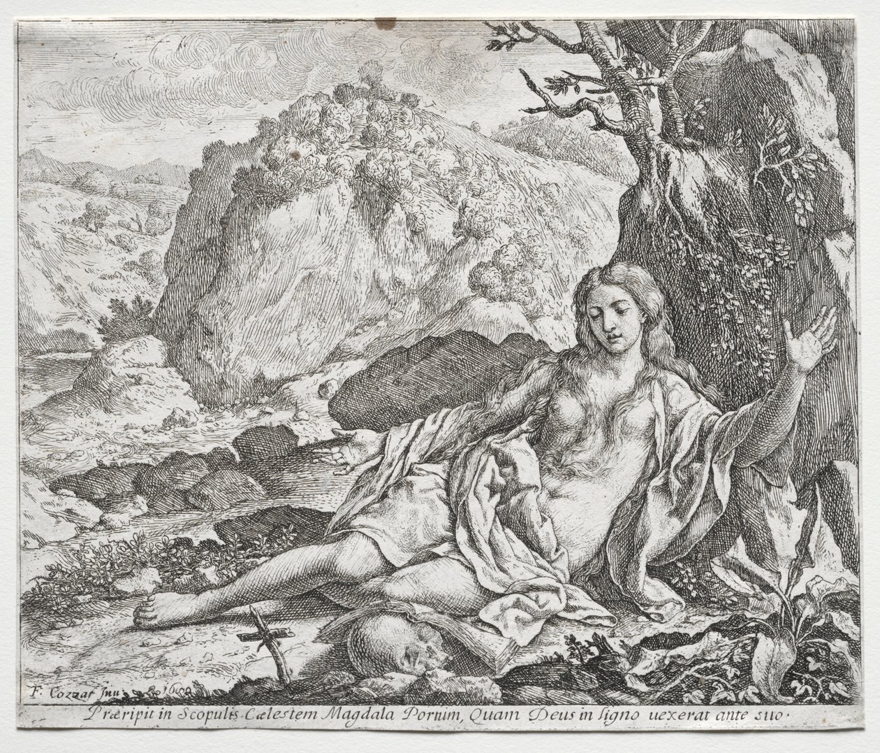 A bűnbánó Magdolna, 1650. alkotó: Francesco Cozza