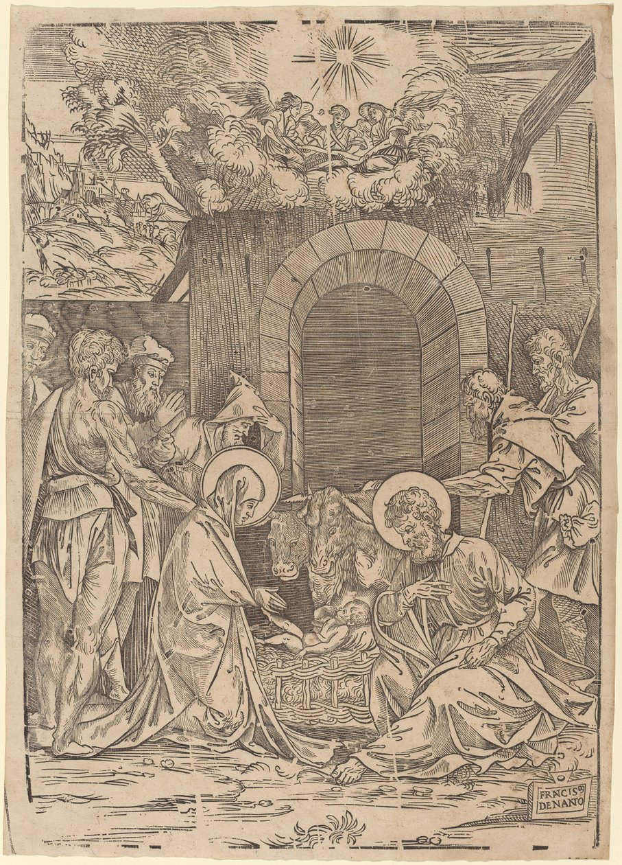 A Pásztorok imádata alkotó: Francesco Denanto