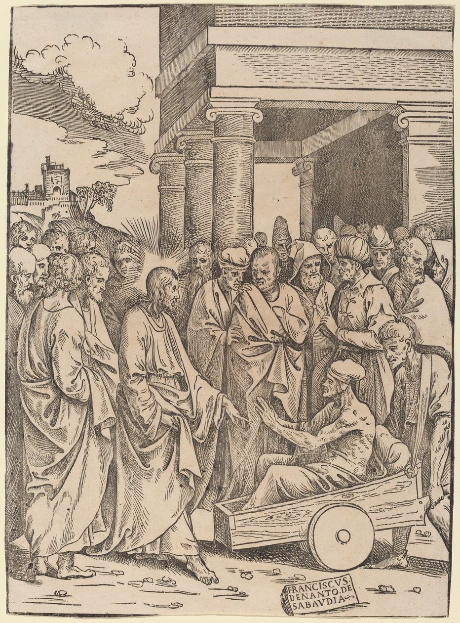 Lázár feltámasztása alkotó: Francesco Denanto