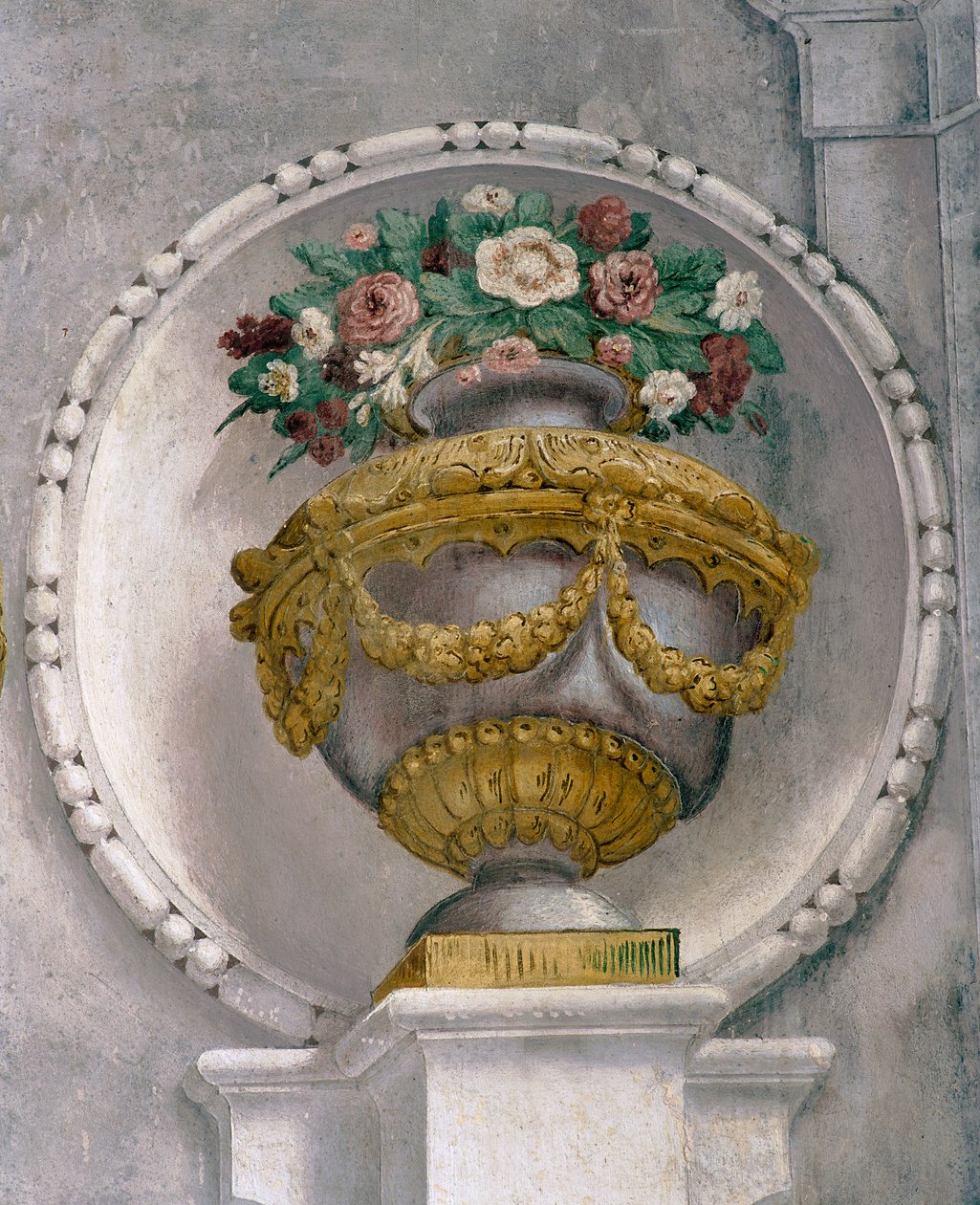 Virágváza (freskó) alkotó: Francesco Ferrari