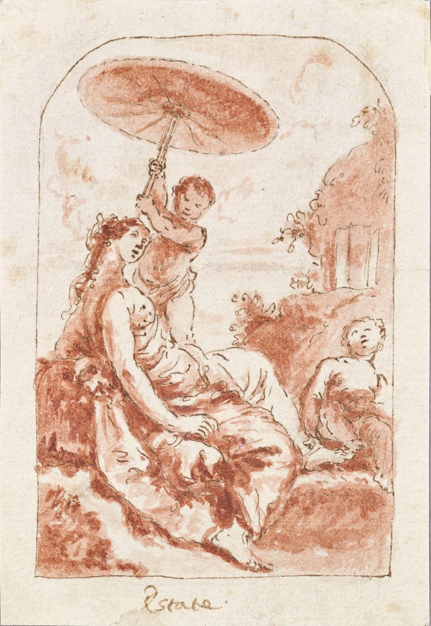 A nyár allegóriája alkotó: Francesco Fontebasso