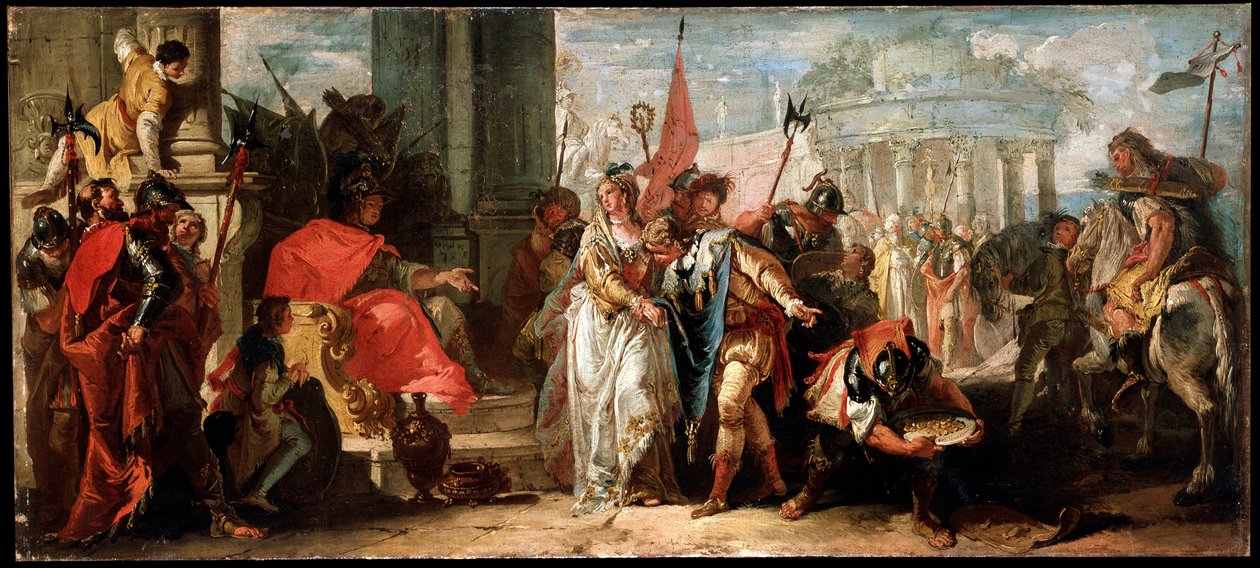 Scipio Africanus nagylelkűsége, 1727-1769 alkotó: Francesco Fontebasso