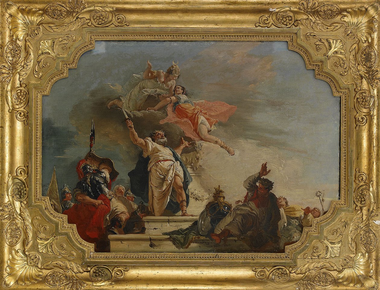Iphigenia áldozata, 18. század alkotó: Francesco Fontebasso