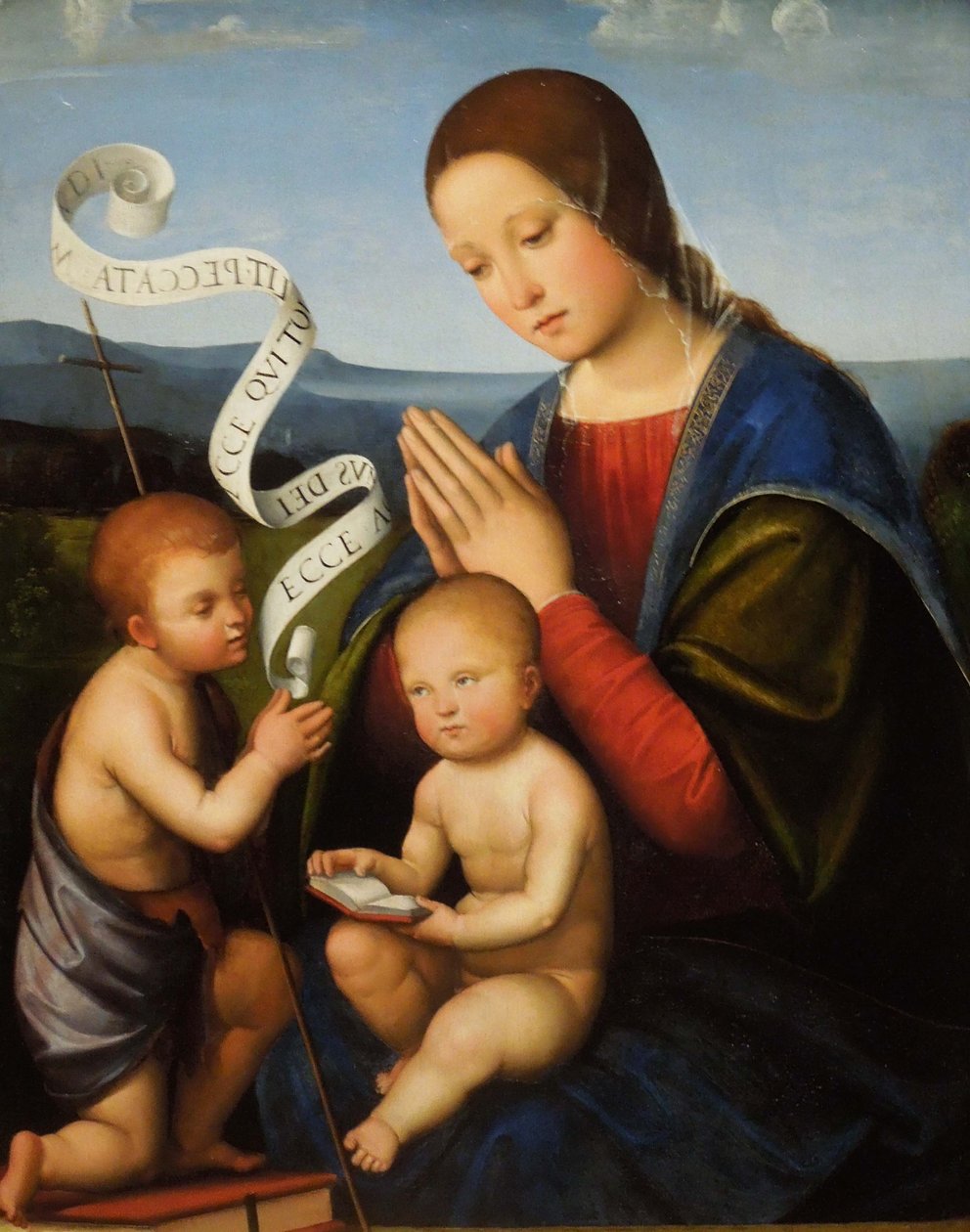 Francesco Francia - A Szűzanya és a gyermek Szent Jánossal alkotó: Francesco Francia