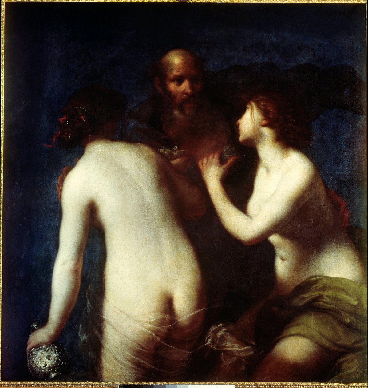 Loth és lányai Francesco Furini festménye (1604-1646) 17. századi Madrid, Prado Múzeum. alkotó: Francesco Furini
