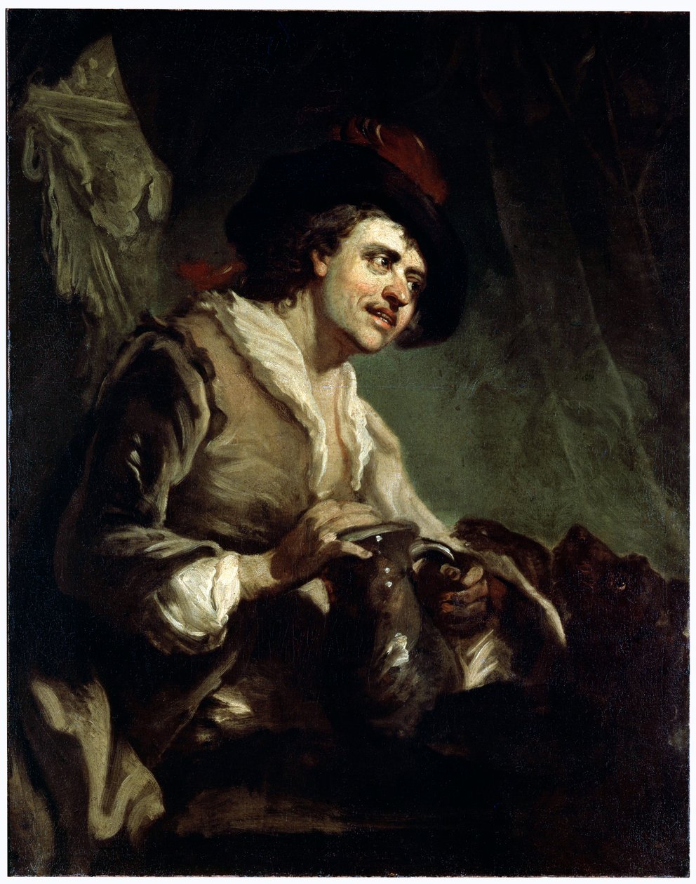 Ember kancsóval, 18. század alkotó: Francesco Giuseppe Casanova