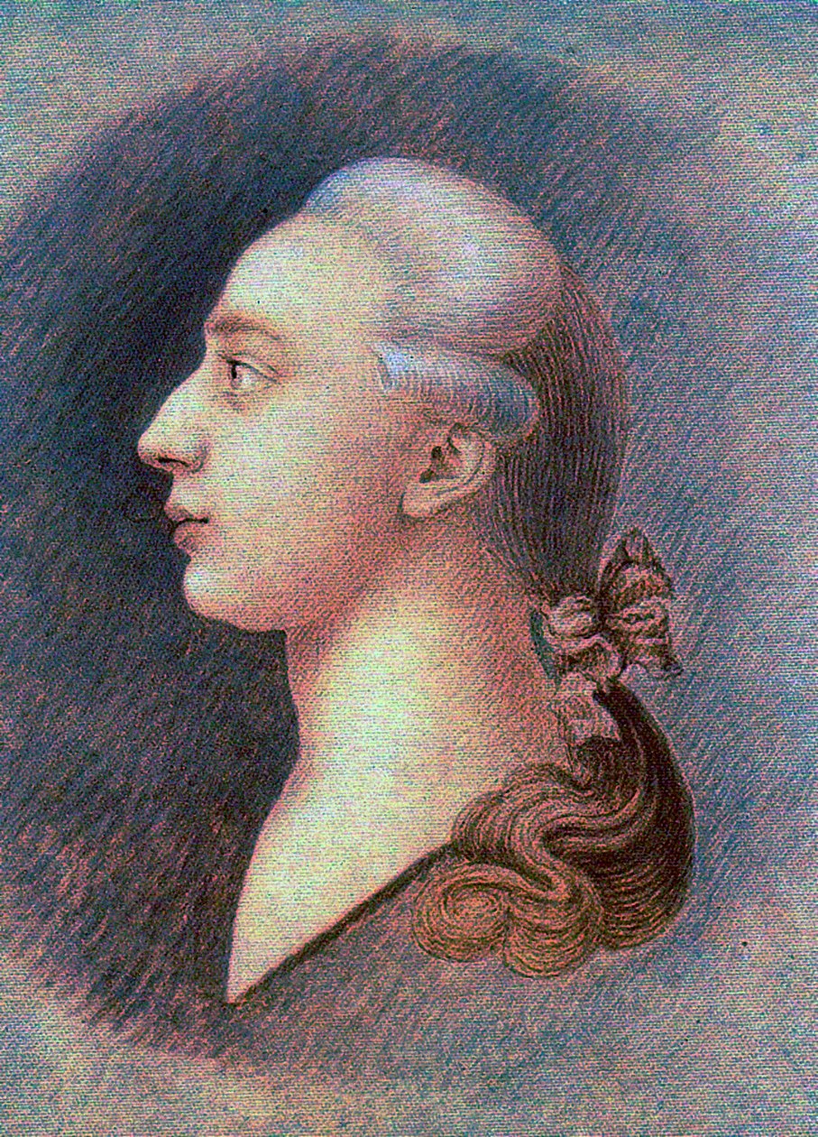 Giacomo Casanova (1725-1798) portréja - par Francesco Giuseppe Casanova (1727-1802), c. 1750 - Szangvinikus, fekete-fehér kréta papíron - Állami Történeti Múzeum, Moszkva alkotó: Francesco Giuseppe Casanova