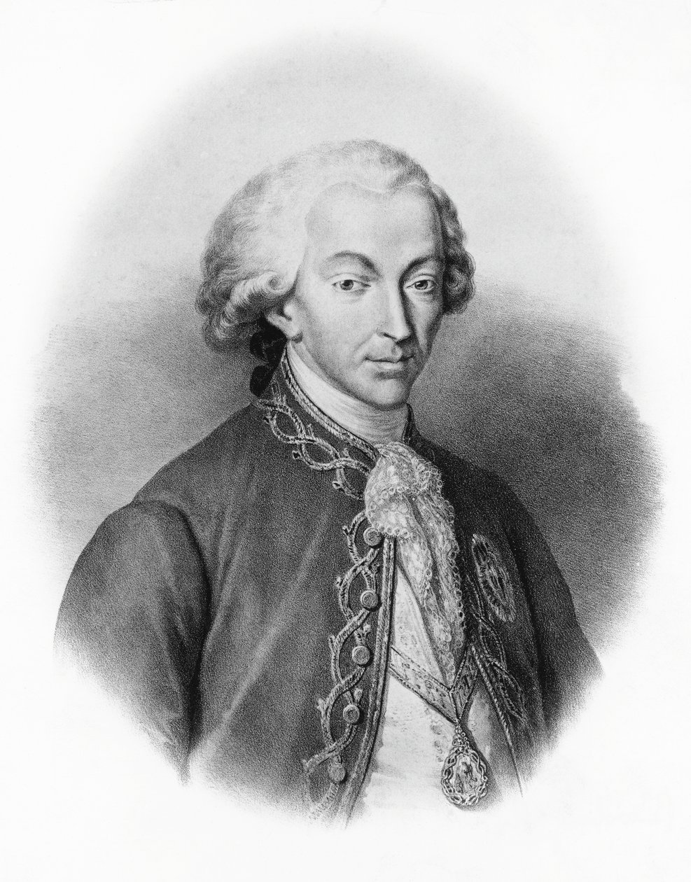 IV. Savoyai Carlo Emanuele (1751-1819), szardíniai király portréja alkotó: Francesco Gonin