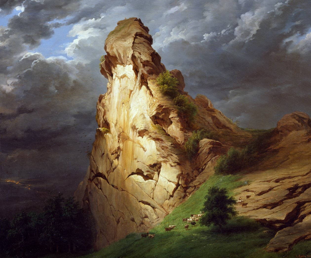Sepay erőd Viggiu közelében, Francesco Gonin (1808-1889), olaj, vászon, 81x100 cm alkotó: Francesco Gonin