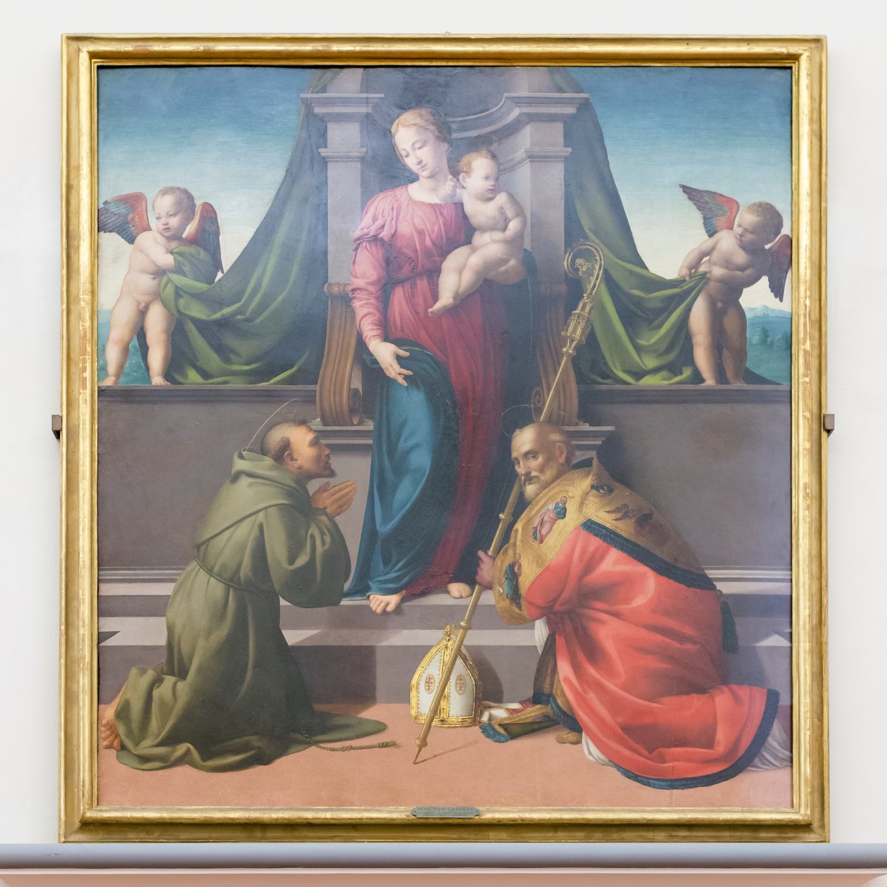 Madonna és gyermeke szent Ferenccel és Zenobiusszal alkotó: Francesco Granacci