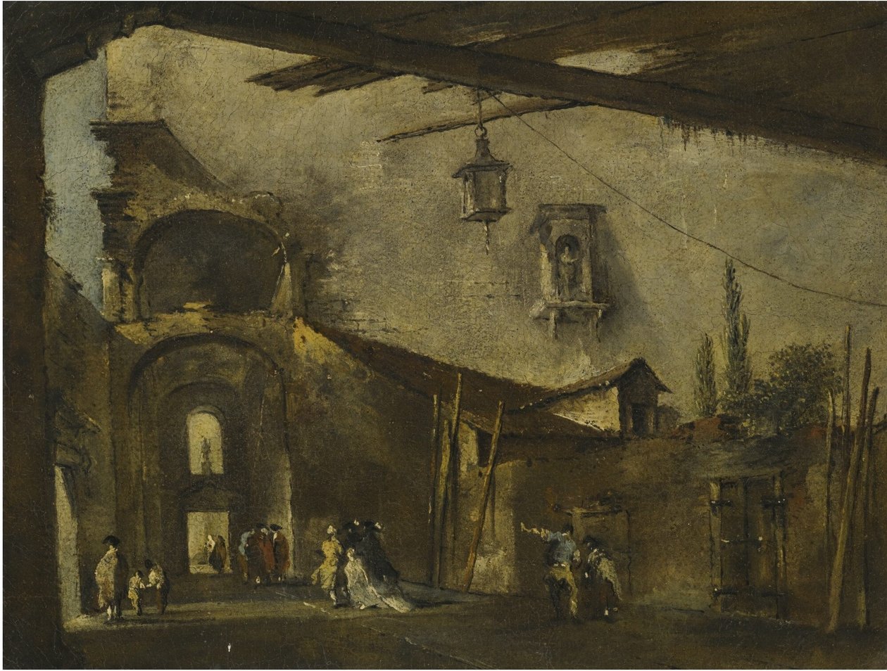 Egy velencei utca alkotó: Francesco Guardi