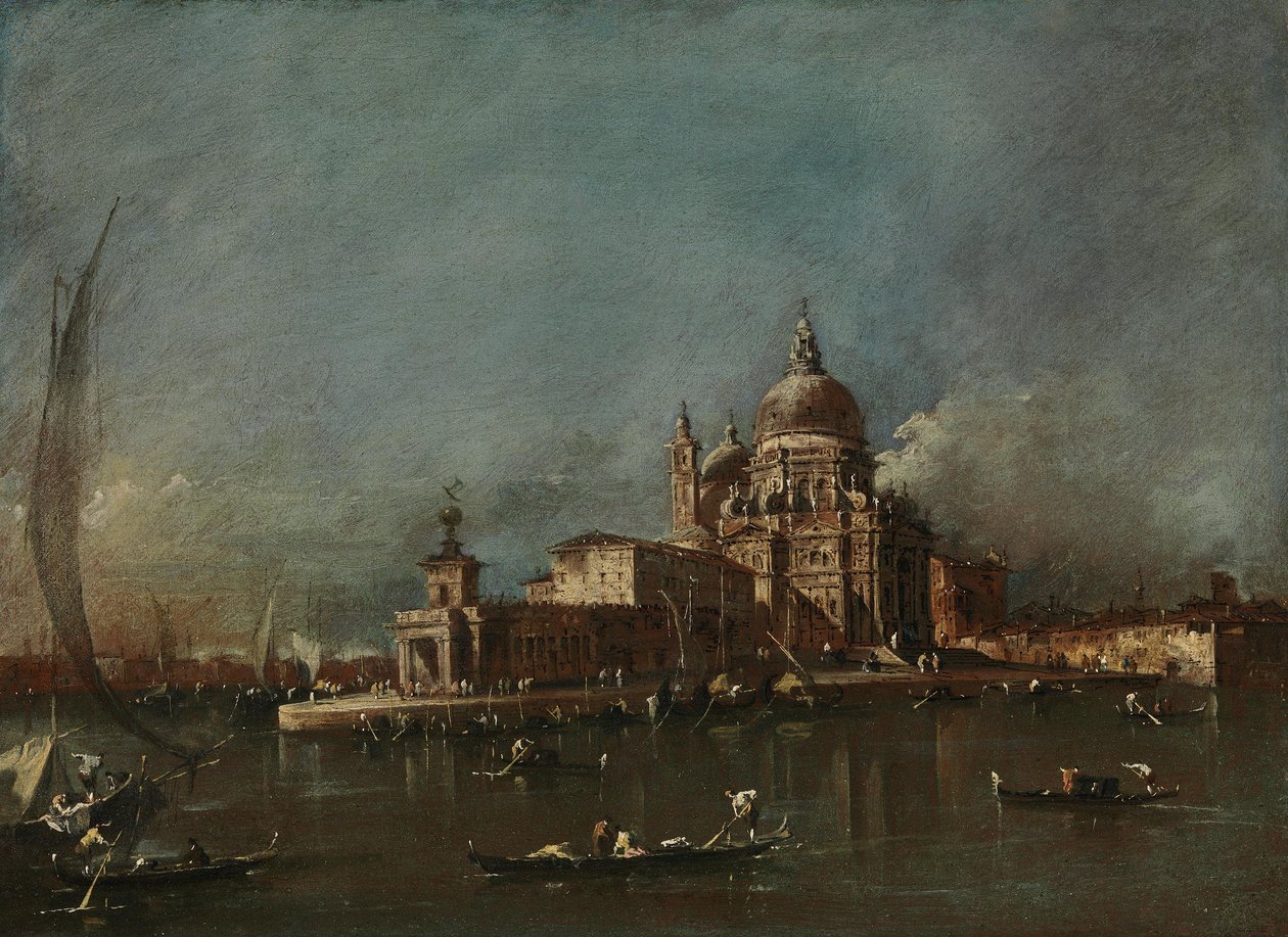 Kilátás a Santa Maria della Salutéra és a Doganára alkotó: Francesco Guardi