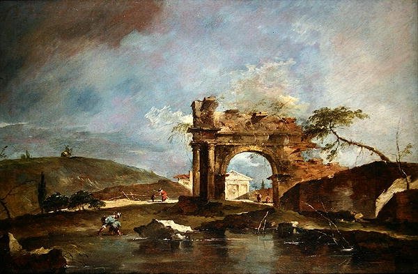 Capriccio alkotó: Francesco Guardi