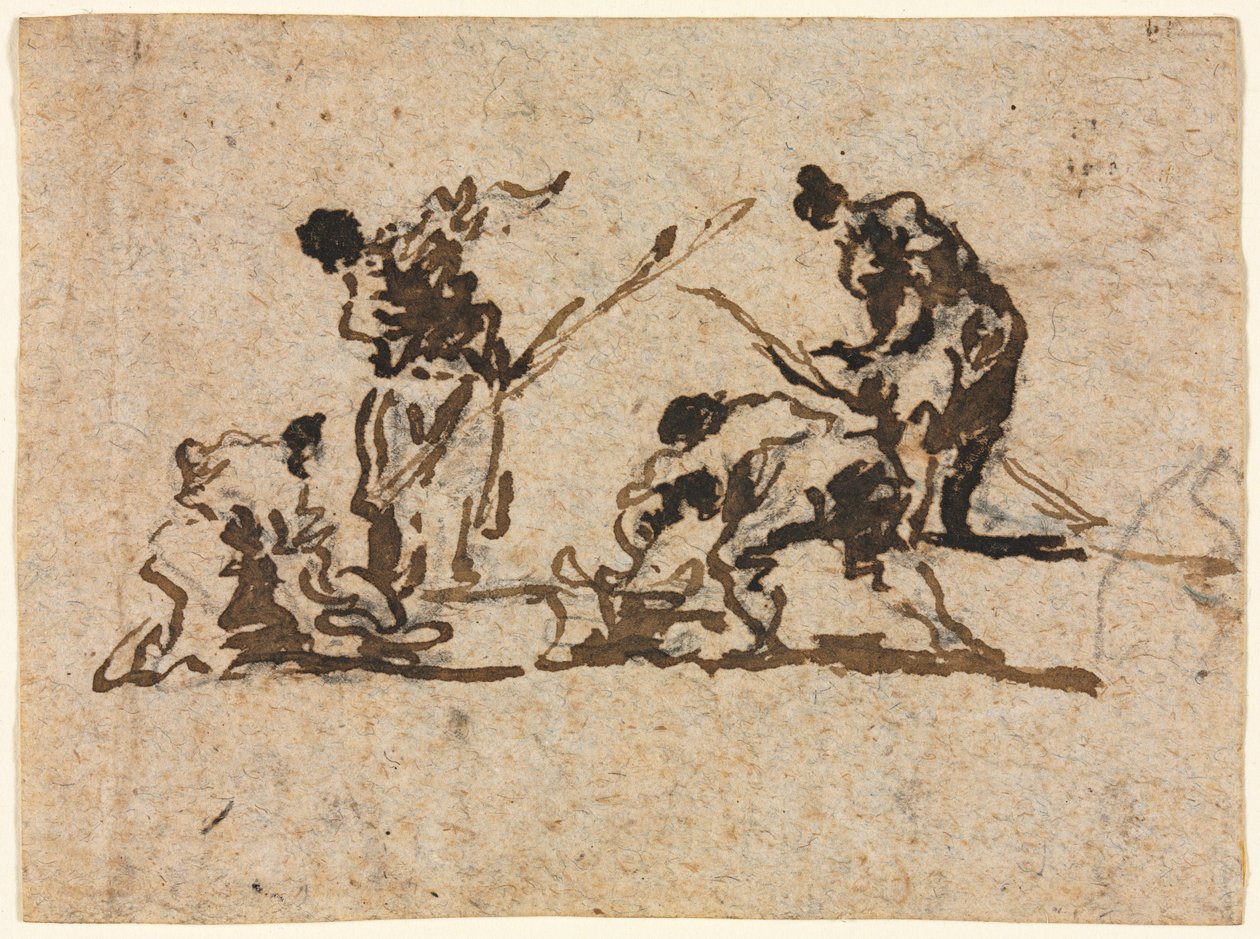 Földművesek és halászok munkássága, 18. század. alkotó: Francesco Guardi