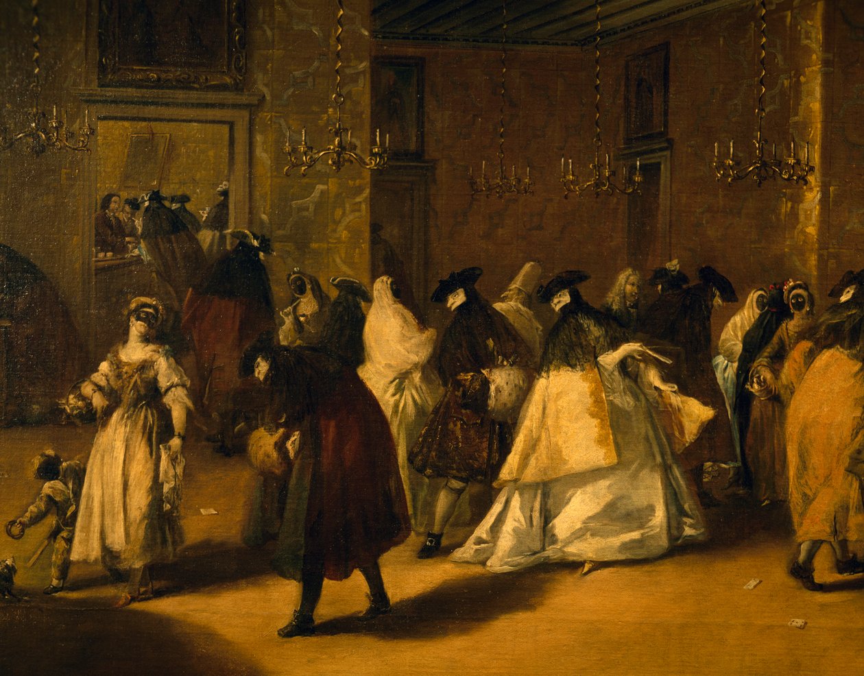 Csökkentett (álarcos velenceiek) alkotó: Francesco Guardi