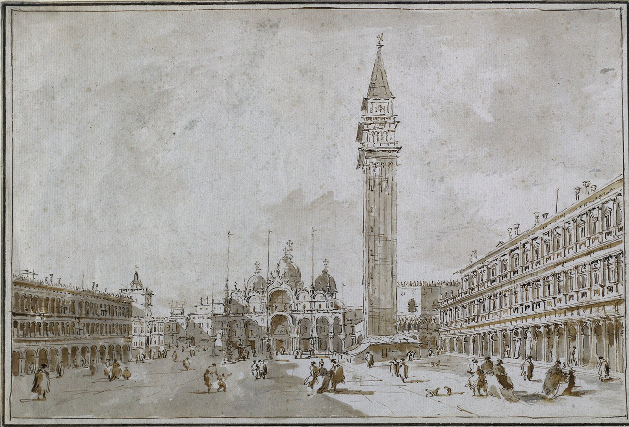 Piazza San Marco, Velence alkotó: Francesco Guardi