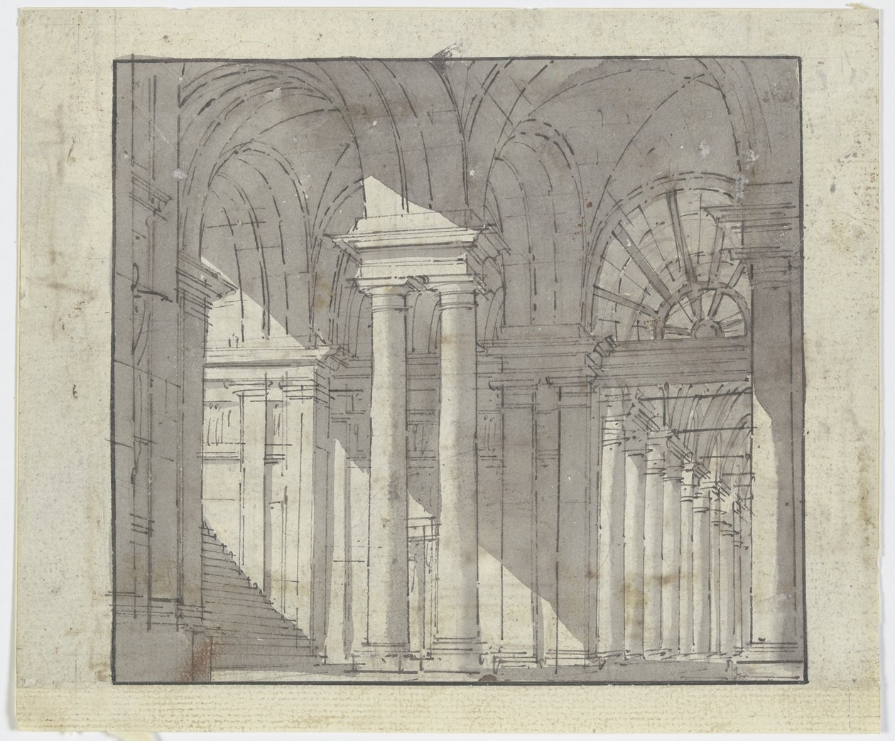Oszlopcsarnok alkotó: Francesco Guardi
